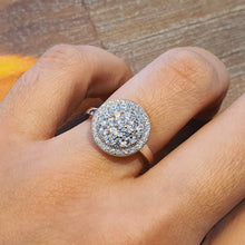 Load image into Gallery viewer, Bridal promises Ring (c-z 5A), Sterling Silver