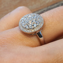 Load image into Gallery viewer, Bridal promises Ring (c-z 5A), Sterling Silver