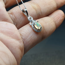 Load image into Gallery viewer, Natural Opal Gemstones Pendant, Sterling Silver