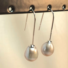 Load image into Gallery viewer, Multicoloured Freshwater Drop Pearl, Sterling Silver