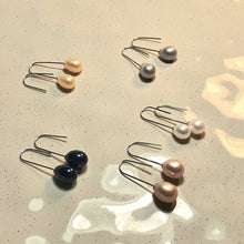 Load image into Gallery viewer, Multicoloured Freshwater Drop Pearl, Sterling Silver