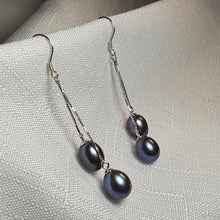 Load image into Gallery viewer, Black Freshwater Pearl, Sterling Silver