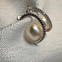 Load image into Gallery viewer, Freshwater Pearl Hook Earrings, Sterling Silver