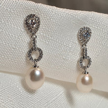 Load image into Gallery viewer, Freshwater Pearl Earrings, Sterling Silver