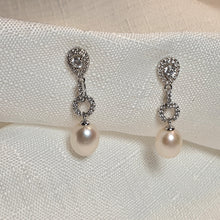 Load image into Gallery viewer, Freshwater Pearl Earrings, Sterling Silver