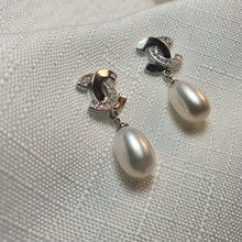 Load image into Gallery viewer, Freshwater Pearl Earrings, Sterling Silver