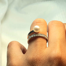 Load image into Gallery viewer, Round Freshwater Pearl Ring, Sterling Silver