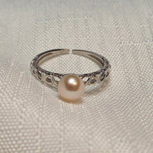 Load image into Gallery viewer, Round Freshwater Pearl Ring, Sterling Silver
