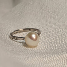 Load image into Gallery viewer, Round Freshwater Pearl Ring, Sterling Silver