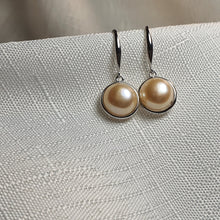 Load image into Gallery viewer, Multicoloured Freshwater Pearl Hook Earrings, Sterling Silver