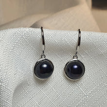 Load image into Gallery viewer, Multicoloured Freshwater Pearl Hook Earrings, Sterling Silver