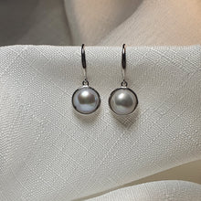 Load image into Gallery viewer, Multicoloured Freshwater Pearl Hook Earrings, Sterling Silver