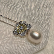 Load image into Gallery viewer, Freshwater Pearl Flower Jewellery Set, Sterling Silver