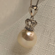Load image into Gallery viewer, Crown Edison Baroque Pearl Necklace, Sterling Silver