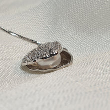 Load image into Gallery viewer, Seashell & Freshwater Pearl Pendant, Sterling Silver