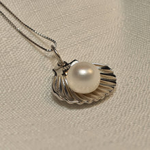 Load image into Gallery viewer, Freshwater Pearl Shell Necklace, Sterling Silver