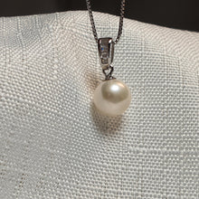 Load image into Gallery viewer, Round Freshwater Pearl Necklace, Sterling Silver