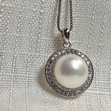 Load image into Gallery viewer, Freshwater Pearl Pendant & Chain, Sterling Silver