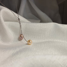 Load image into Gallery viewer, Muticoloured Freshwater Pearl Necklace, Sterling Silver