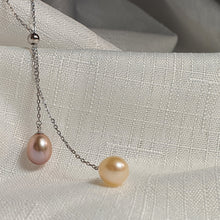 Load image into Gallery viewer, Muticoloured Freshwater Pearl Necklace, Sterling Silver