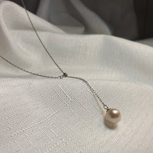 Load image into Gallery viewer, Cultured Freshwater Pearl Slider Necklace , Sterling Silver jewellery