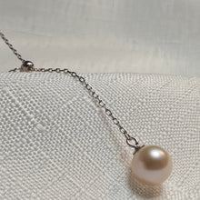 Load image into Gallery viewer, Cultured Freshwater Pearl Slider Necklace , Sterling Silver jewellery