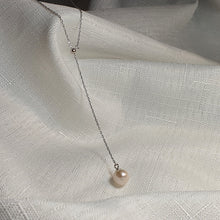 Load image into Gallery viewer, Cultured Freshwater Pearl Slider Necklace , Sterling Silver jewellery