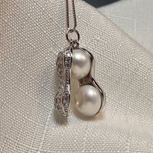 Load image into Gallery viewer, Peanut Freshwater Pearl Necklace, Sterling Silver