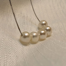 Load image into Gallery viewer, Round Freshwater Pearl Necklace, Sterling Silver