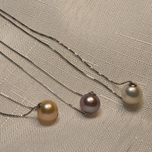Load image into Gallery viewer, Freshwater Pendant and Chain, Sterling Silver