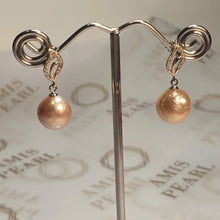 Load image into Gallery viewer, Large Baroque Pearl Earrings, Sterling Silver
