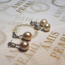 Load image into Gallery viewer, Large Baroque Pearl Earrings, Sterling Silver