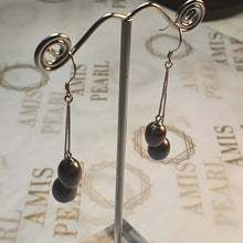 Load image into Gallery viewer, Black Freshwater Pearl, Sterling Silver