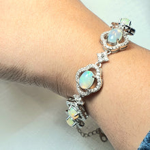 Load image into Gallery viewer, Natural Opal Bracelet, Sterling Silver