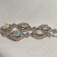 Load image into Gallery viewer, Natural Opal Bracelet, Sterling Silver