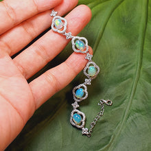 Load image into Gallery viewer, Natural Opal Bracelet, Sterling Silver