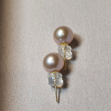 Load image into Gallery viewer, Freshwater Cultured Multi-colour Pearl Stud Earring, 18k Gold