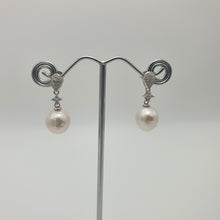 Load image into Gallery viewer, Edison Pearl Earrings, Sterling Silver