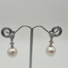 Load image into Gallery viewer, Edison Pearl Earrings, Sterling Silver