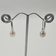 Load image into Gallery viewer, Freshwater Drop Pearl Earrings, Sterling Silver