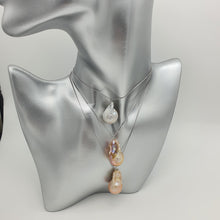 Load image into Gallery viewer, XLarge Baroque Pearl Necklace, Sterling Silver