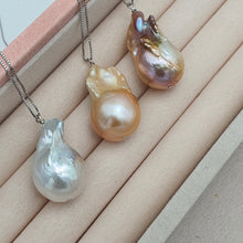 Load image into Gallery viewer, XLarge Baroque Pearl Necklace, Sterling Silver