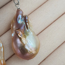 Load image into Gallery viewer, XLarge Baroque Pearl Necklace, Sterling Silver