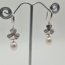 Load image into Gallery viewer, Freshwater Cultured Pearl  Earring, Sterling Silver
