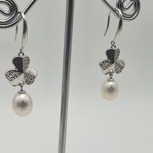 Load image into Gallery viewer, Freshwater Cultured Pearl  Earring, Sterling Silver