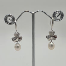Load image into Gallery viewer, Freshwater Cultured Pearl  Earring, Sterling Silver