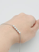 Load image into Gallery viewer, Created White Opal Bracelet, Sterling Silver