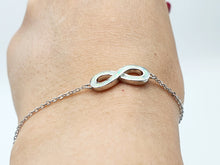 Load image into Gallery viewer, Infinity White Opal Bracelet, Sterling Silver