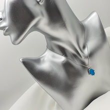 Load image into Gallery viewer, Hamsa Hand Opal Necklace, Sterling Silver