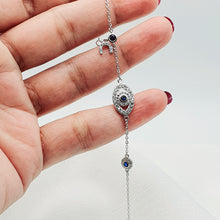 Load image into Gallery viewer, Evil Eye & Horseshoe Bracelet, Sterling Silver